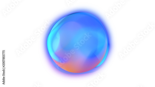 Glowing gradient Sphere AI Voice Assistant Interface AI energy orb, artificial intelligence, virtual assistants for high-tech or futuristic creative projects