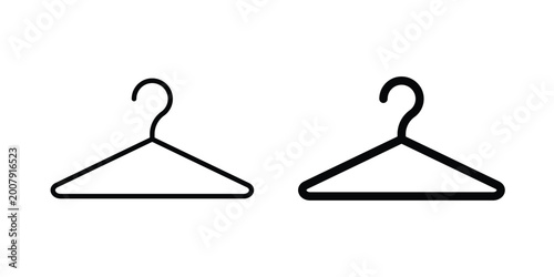 Schilderij op canvas Hanger icon set. Vector eps10