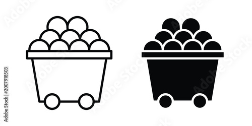 Fotografie Raw material icon set. Vector eps10