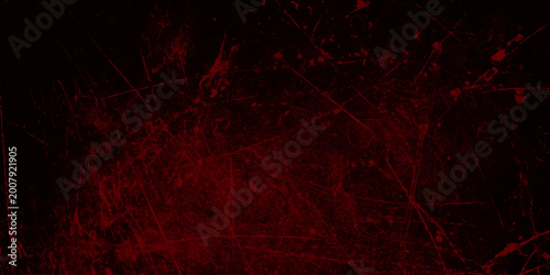 Cuadro en lienzo Dark Red and Black Grunge Texture Background with Scratched Distressed Overlay f