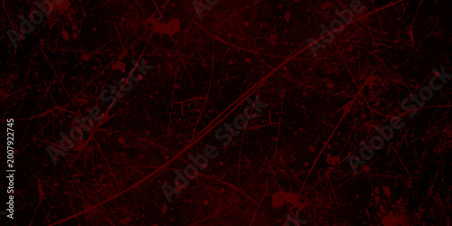 Canvastavla Dark Red and Black Grunge Texture Background with Scratched Distressed Overlay f