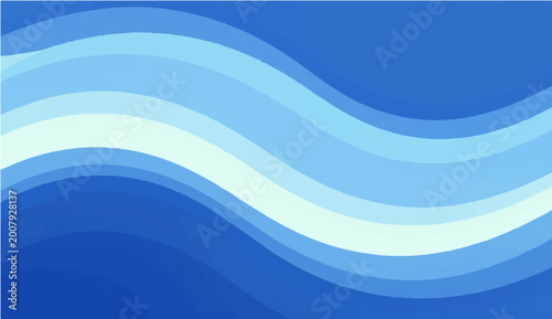 Abstract waves in shades of blue form a seamless, modern pattern, evoking a sense of calm and fluidity. This image presents a versatile design element, ideal for various creative projects.