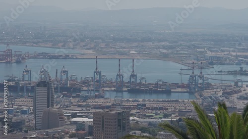 Haifa city high angle view during day