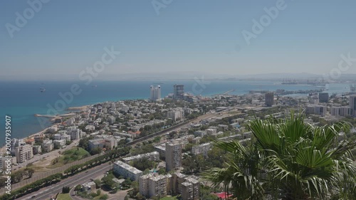 Haifa city high angle view during day