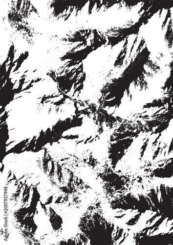 Black and White Grunge Texture Distressed Overlay Background