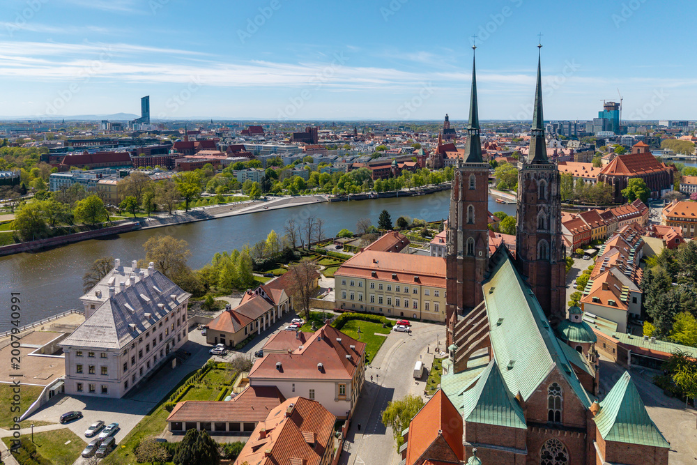 Fototapeta premium Ostrów Tumski, Wrocław, Polska