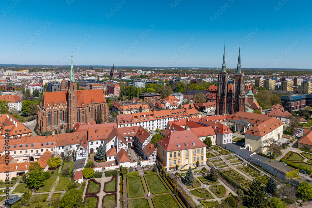 Fototapeta premium Ostrów Tumski, Wrocław, Polska