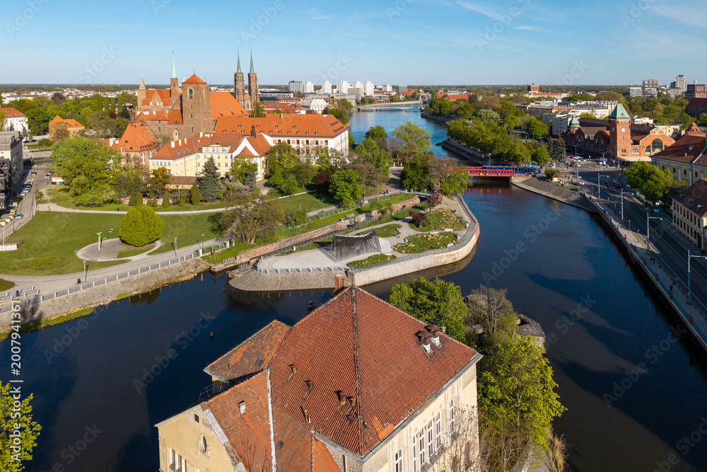 Fototapeta premium Ostrów Tumski, Wrocław, Polska