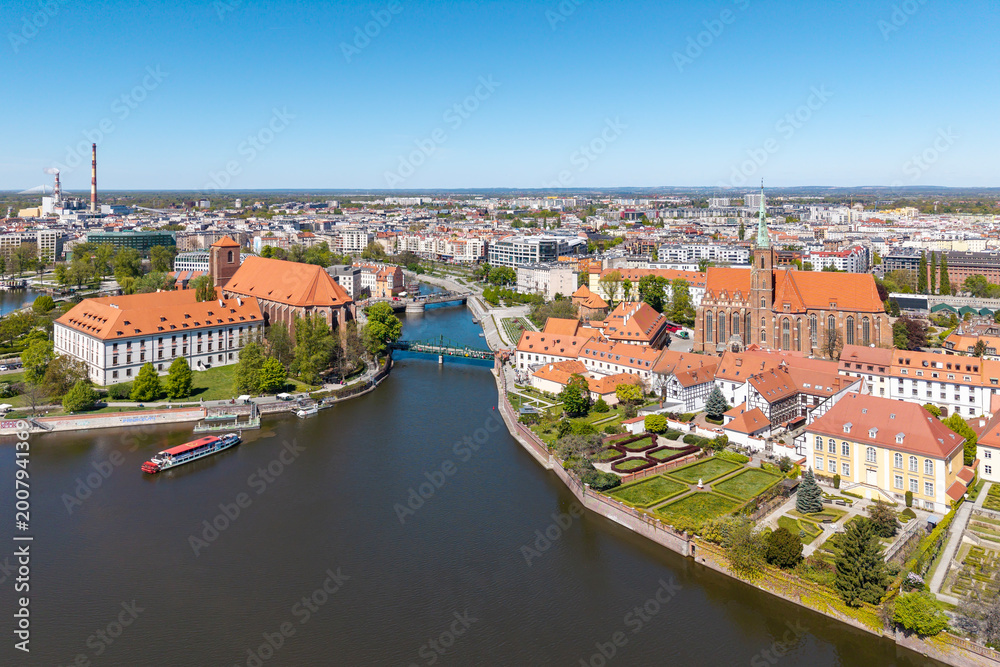 Fototapeta premium Ostrów Tumski, Wrocław, Polska