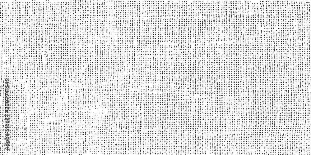 Fototapeta premium Grid spotted pattern. Abstract grunge halftone lined texture. Distressed fabric grunge background. Abstract vector illustration. Isolated on white.