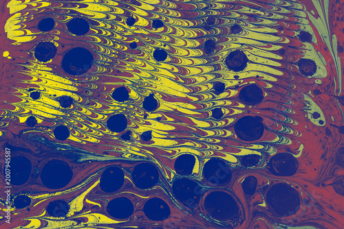 Abstract  Ebru Marbling Texture Background