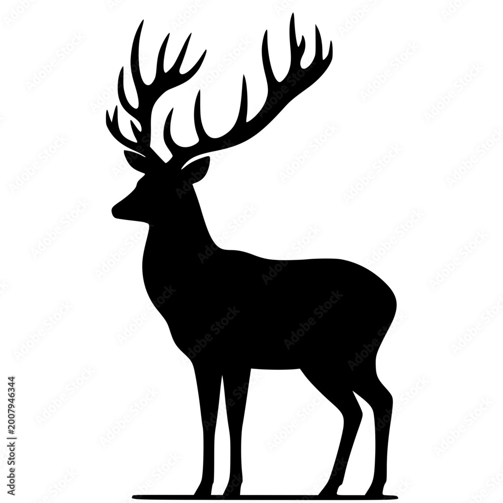Obraz premium deer vector illustration