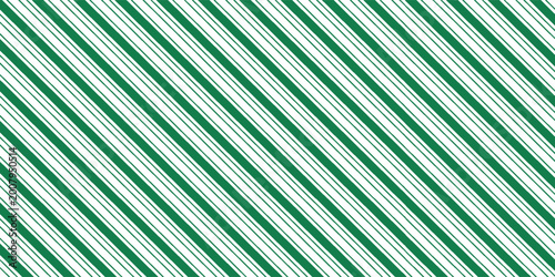 Billede på lærred PrintVintage green candy cane stripes Christmas holiday Vector Pattern