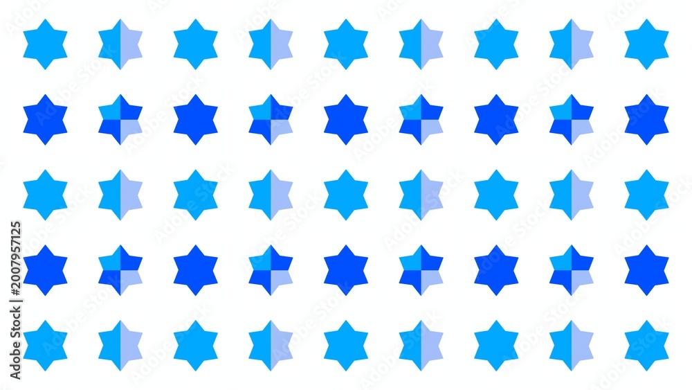 Naklejka premium Repeat blue stars background islamic pattern elements