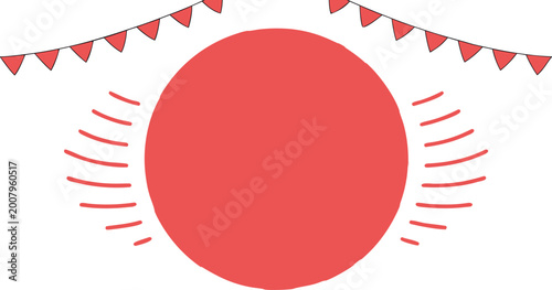 Tableau sur toile Mother teresa portrait in red and white halo with rays, beatification theme