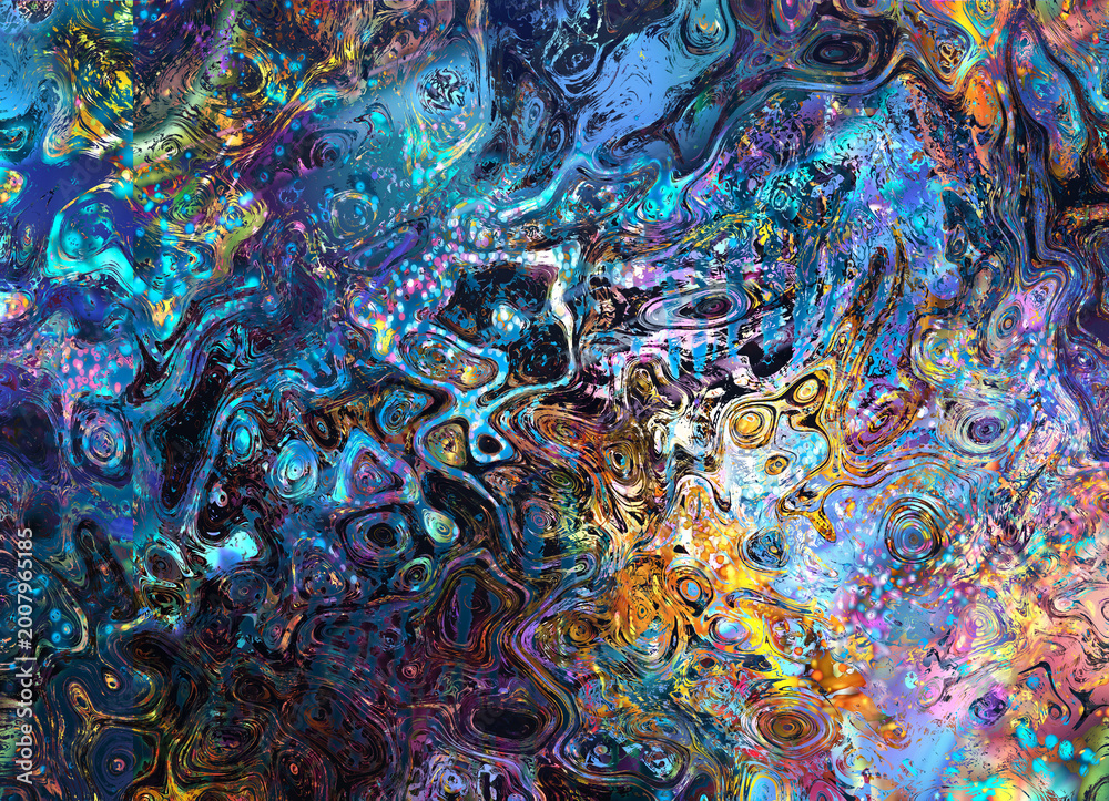 Fototapeta premium blue and gold abstract background