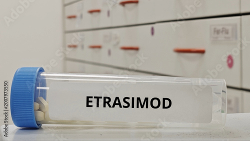 Bild auf Leinwand ETRASIMOD tablets used to treat ulcerative colitis as S1P receptor modulator