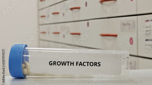 Cuadro en lienzo GROWTH FACTORS tablets used to stimulate cell growth and regeneration