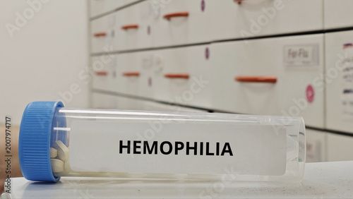 Foto HEMOPHILIA treatment tablets used to support clotting factor function and reduce