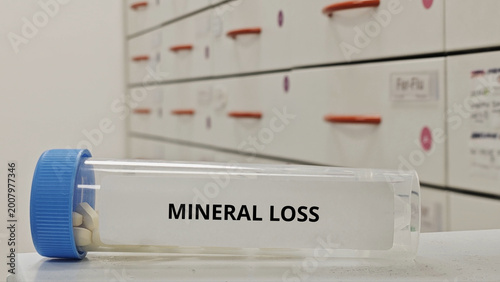 Cuadro en lienzo MINERAL LOSS tablets for restore essential mineral balance and correct systemic