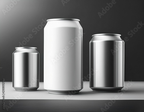 product packaging cans mockup