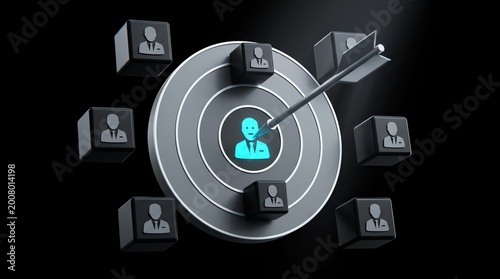 Strategic Business Targeting Hitting the Ideal Customer or Employee Bullseye for Focused Recruitment, Audience Engagement, and Market Acquisition Success
