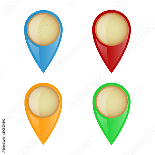 Free Download Colorful 3D Map Pin Icons Set for Location, Navigation, and GPS Tracking on White Background - GFXLoad