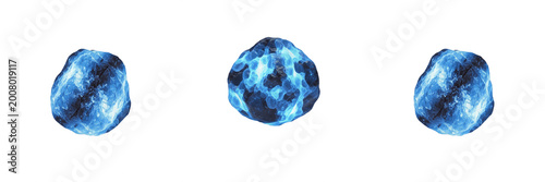 Foto crystal ball, ball, sphere, orb, globe, marble, crystal, glass, blue, glow, glow