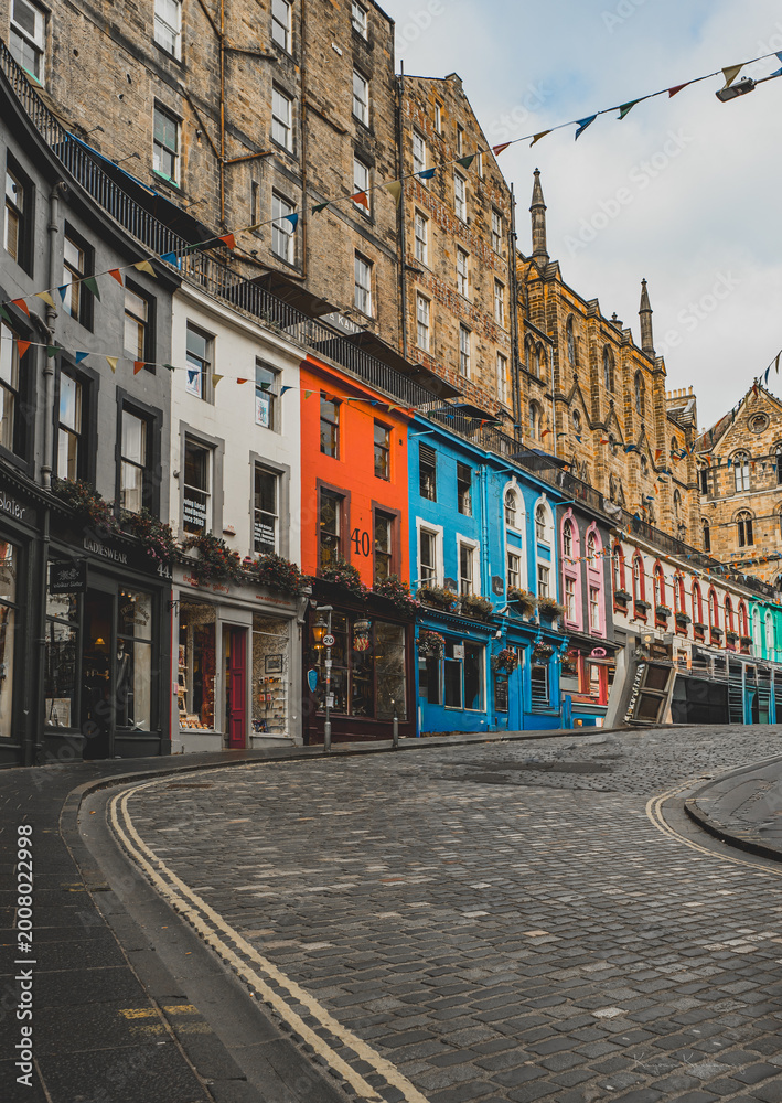 Naklejka premium Victoria Street, Edinburgh, U.K.
