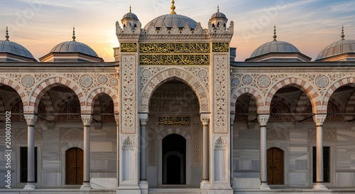 Islamic Mosque Architecture Entrance Gate.