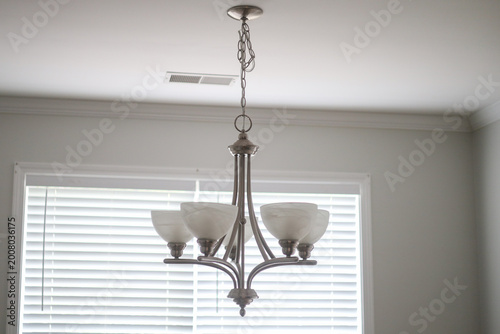 chandelier hanging light fixture in a modern house