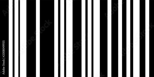 Stripes Seamless Pattern With Black and White Color Design