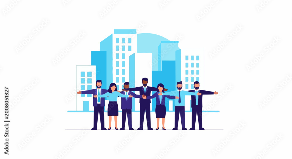 Fototapeta premium Diverse group of business people.