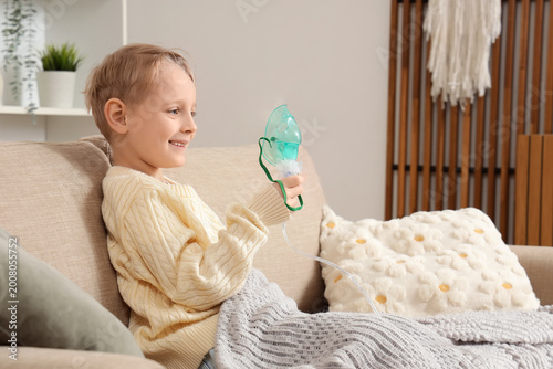 Cute little boy with nebuli...