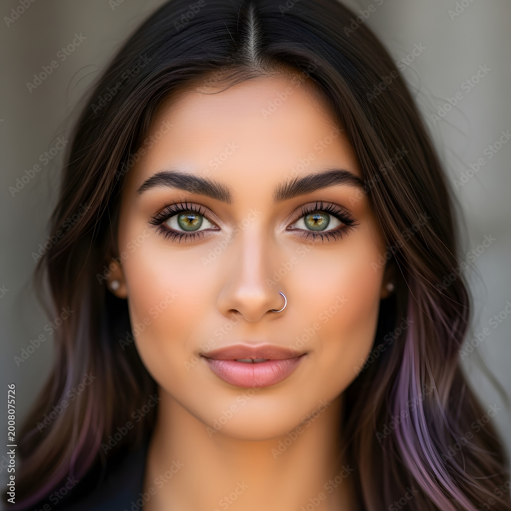 Fototapeta premium Portrait of a young beautiful woman