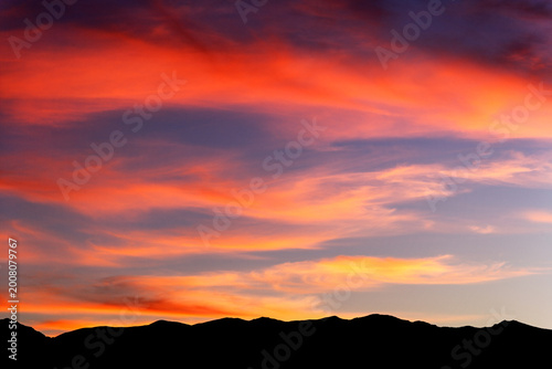 Sunrise in the Eastern Sierra Nevada Mountains of California