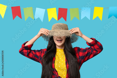Beautiful young happy woman...
