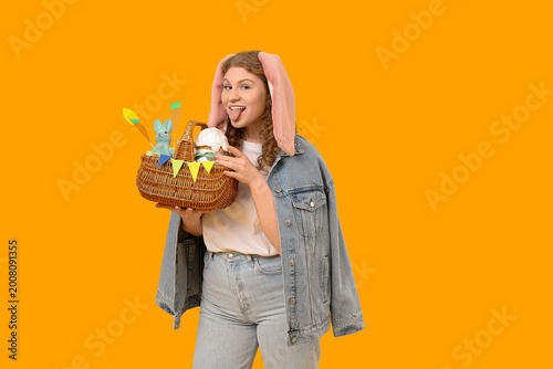 Beautiful young happy woman...