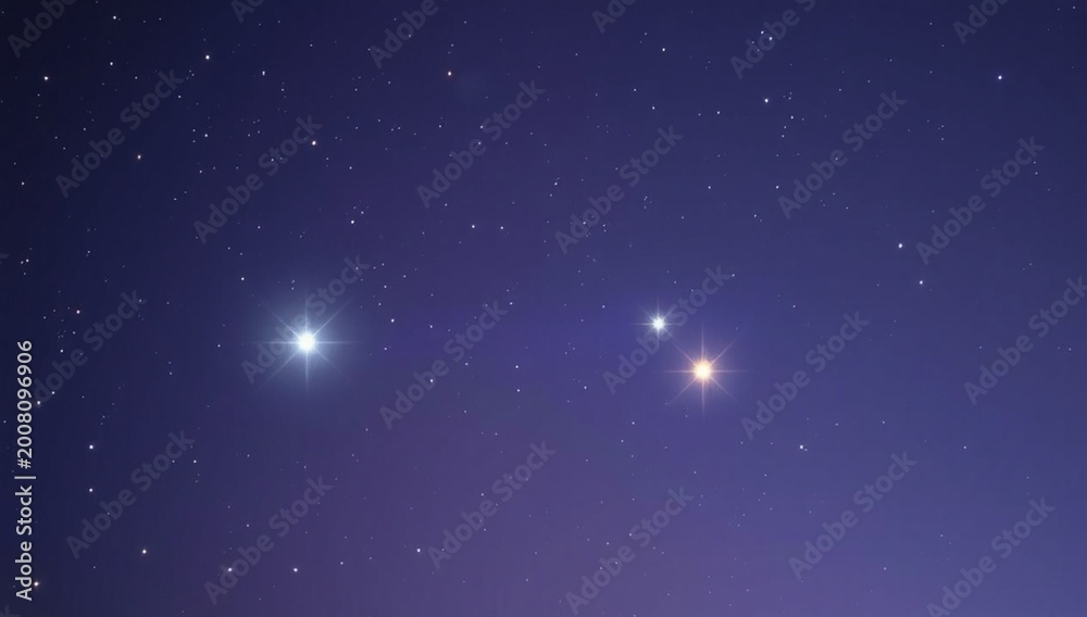 Obraz premium blue sky with stars