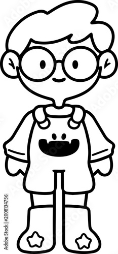 Cute Halloween cartoon illustration of children wearing adorable fantasy ghost costumes. Hand-drawn style with colorful, playful, and spooky-cute characters, perfect for holiday themes, kids activitie