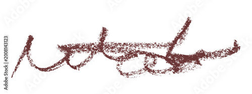 brown pencil strokes isolated on transparent background