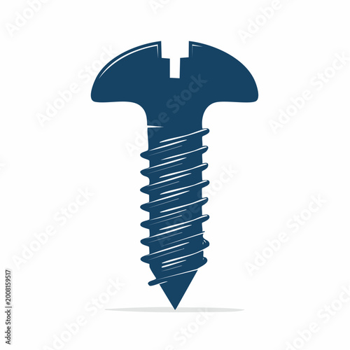 Blue Screw Icon