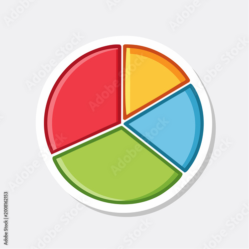 Free Download Colorful Pie Chart Icon - GFXLoad