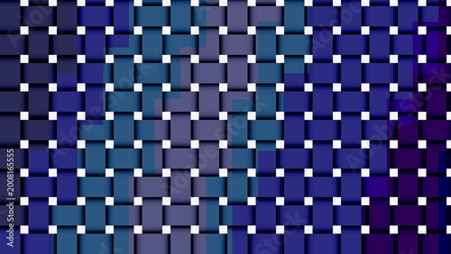 Abstract Blue Geometric Weave Pattern Background with Modern Digital Texture Design
