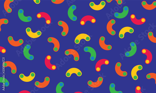 Fotografia Design background macaroni colorful unique design abstract bold