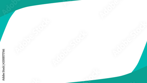 Background white with green frame. Vector can be used for banners, posters, power points, certificate, templates, slides, etc.