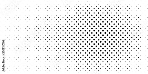 Dotted halftone texture background. Vanishing grunge gritty noise wallpaper. Monochrome pop art gradient overlay. Weathered pixelated raster comic backdrop. Vector bitmap fading subtle surface