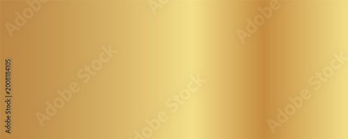 Gold brass glossy brushed metal or satin fabric gradient texture vector background. eps 10