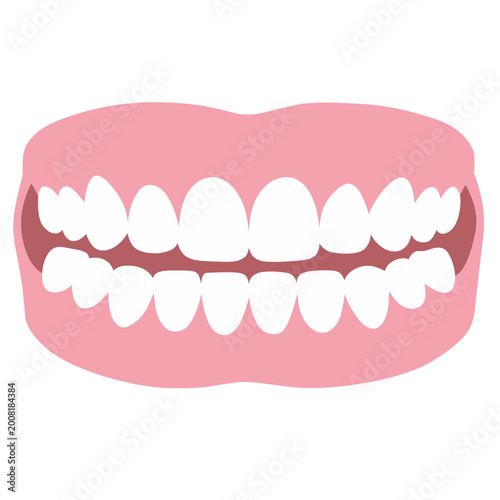 Illustration of Complete Healthy Dentures