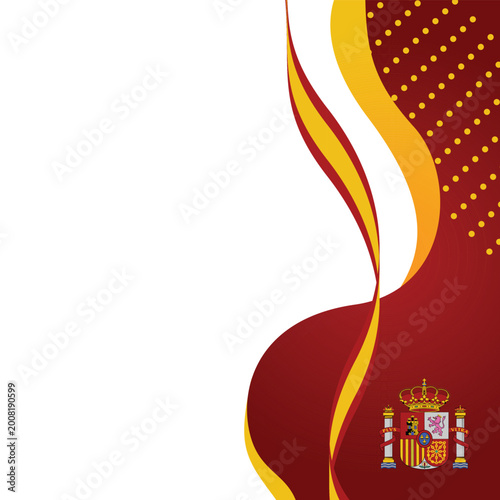 Twibbon banner 2025 spain national day of catalonia template vector